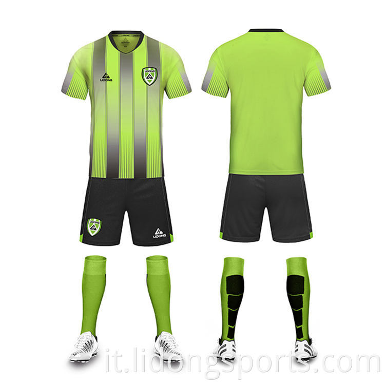 Shirt da calcio OEM Maker all'ingrosso SCHIRTS CASCITÀ ECCITURA CHIUST GREEN COOCK MACCHIO